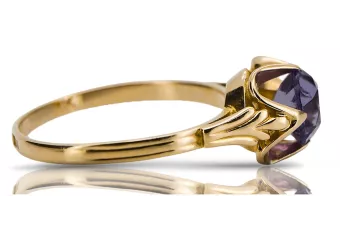 Александрит 14K жълто злато Пръстен Винтидж крафт vrc023y